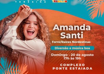 Amanda Santi é a atração do projeto Pôr do Sol deste domingo (20)