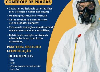 FWF abre inscrições para curso de Dedetização e Controle de Pragas