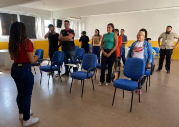 Servidores da Semcaspi participam de ação de benefício da saúde mental