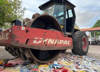 Instituto de Metrologia realiza destruição de produtos apreendidos