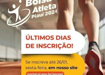 Prazo de inscrições para o Bolsa Atleta termina nesta sexta (26)