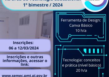Semec oferta cursos de formação em tecnologias educacionais