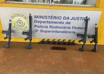 PRF apreende 4 fuzis e 7 pistolas em Ponta Porã (MS)