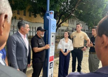 SSP inaugura totem inteligente com botão de emergência na Uespi em Teresina