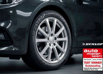 Pneu da Dunlop conquista 1º lugar em teste de prestigiada revista automotiva europeia