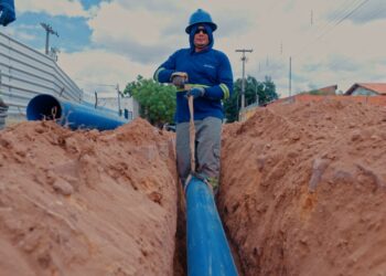Obra vai garantir regularidade do abastecimento de água para mais de 10 mil moradores do Vale Quem Tem em Teresina